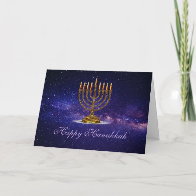 Hanukkah Tarjeta de felicitación con la bella Meno (Anverso)