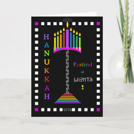 Hanukkah, tarjeta del Festival de las Luces
