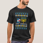 Hanukkah Wine Ugly Sweater Dreidel Jewish Chanukah<br><div class="desc">Hanukkah Wine Ugly Sweater Dreidel Judío Chanukah Menorah Premium</div>