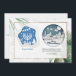 Hanukkah y la tarjeta de felicitación de los Navid<br><div class="desc">Una tarjeta para todos los que están en tu lista. (Antecedentes: rawpixel.com en Freepik). (Imagen de Freepik). La tarjeta es fácil de personalizar con su texto, fuente y color de fuente. ¿No es exactamente lo que buscas? Todos nuestros productos pueden ser personalizados diseñados para satisfacer sus necesidades sin cargo adicional....</div>