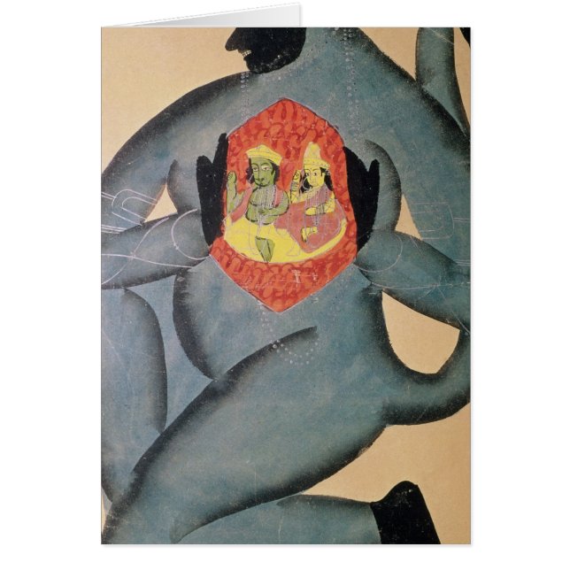 Hanuman que revela Rama y Sita (Frente)