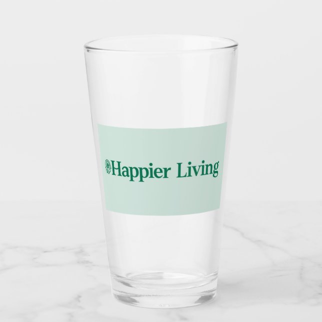 HAPPIER LIVER Vidrio para beber (Anverso)