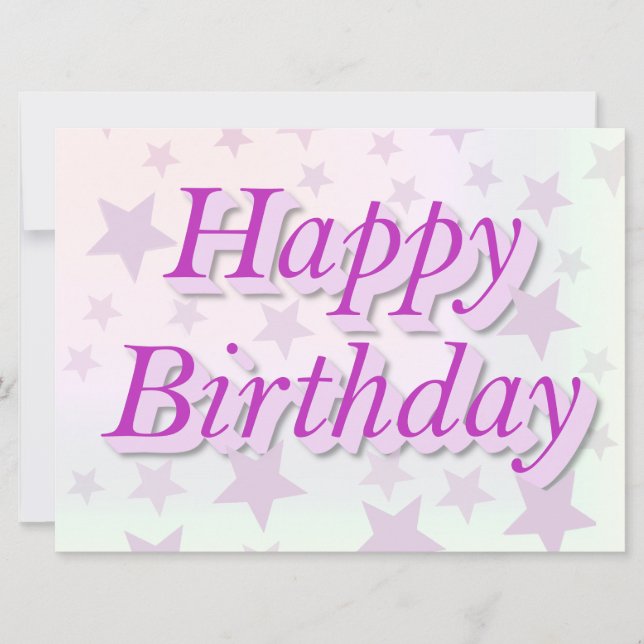 Happy birthday (Anverso)