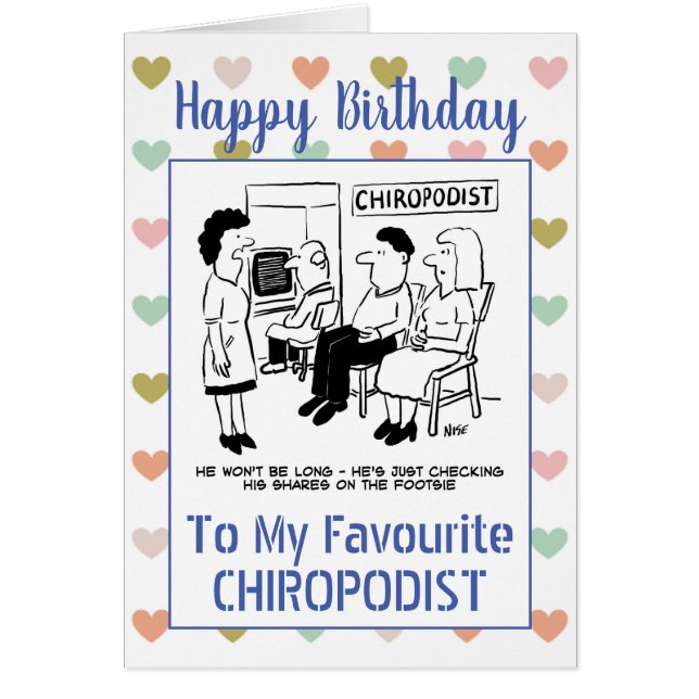 Happy Birthday Chiropodist (Frente)