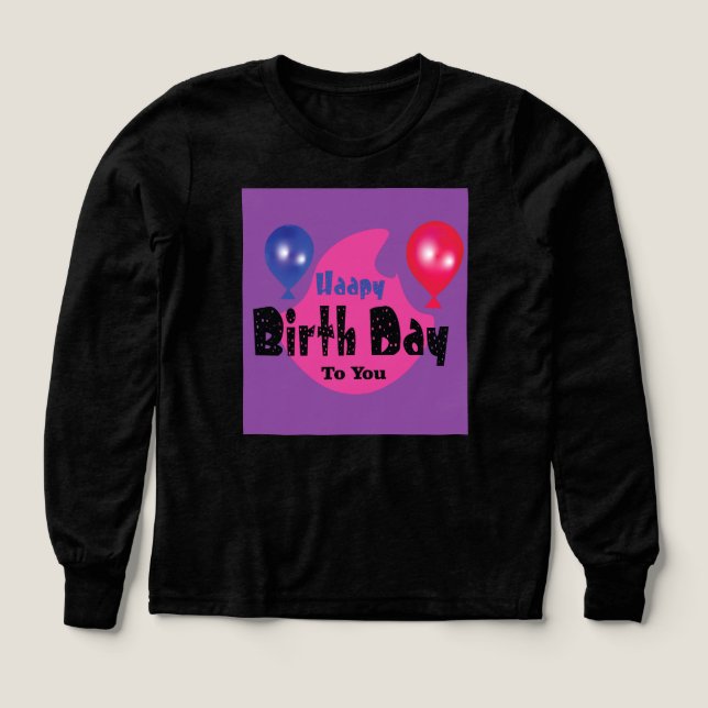 Happy Birthday – Colorful Celebration Party Design (Diseño frontal)