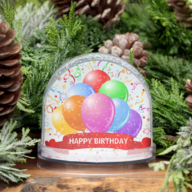 Happy Birthday Confetti Balloons (Invierno)