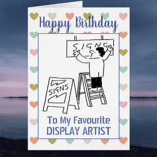 Happy Birthday Display Artist