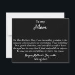 Happy Birthday/Happy Mother's Day Mom Gift Jewelry<br><div class="desc">Celebrate your Mom's birthday/ Mother's Day with this special jewelry card! Add a cherished necklace of your choosing to create a truly heartfelt and thoughtful gift. This message card adds a personal touch, making it a more special gesture for any special woman in your life, be it your wife, girl...</div>