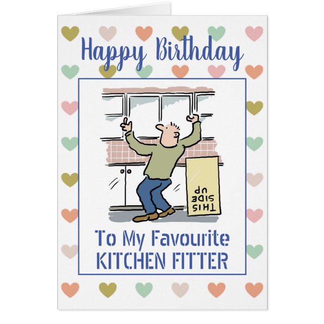 Happy Birthday Kitchen Fitter (Frente)