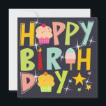 happy birthday T-Shirt Trucker Hat Keychain Magnet<br><div class="desc">When you want to announce your bay of days... . say it with this design</div>