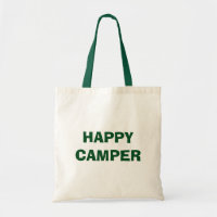HAPPY CAMPER bolsa de tote para camping y viajes e