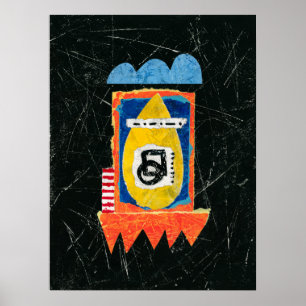 Happy Cry Poster Wall Art - Arte abstracto