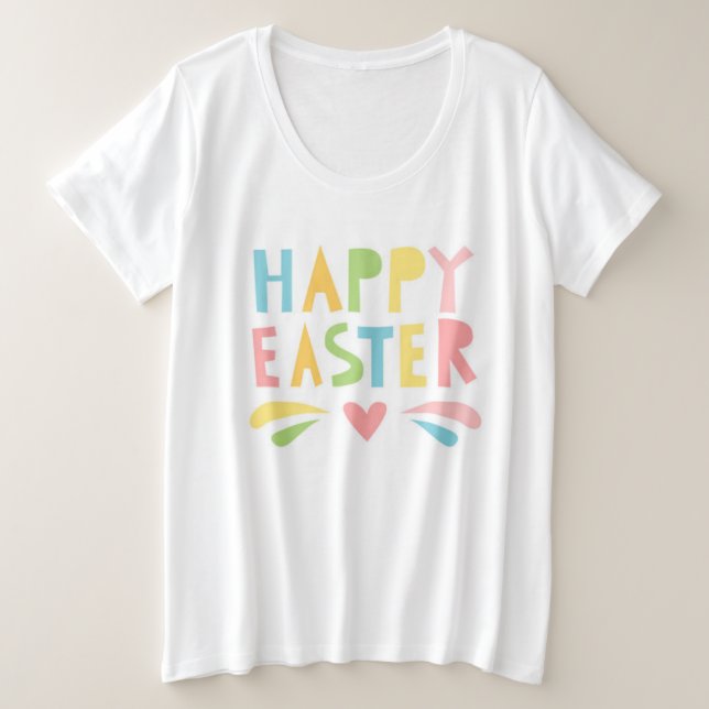 Happy Easter Modern Pastel Typography | Vacaciones (Anverso del diseño)