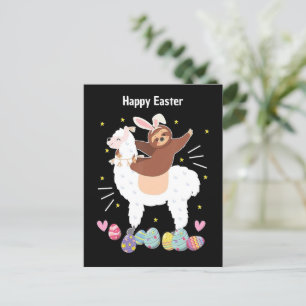 Happy Easter Slots y la tarjeta postal de llama