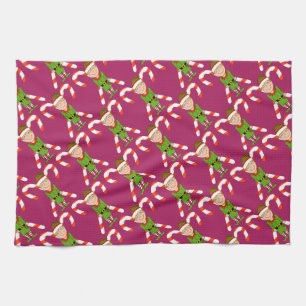 Happy Elf Navidades Kitchen Toalla