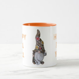 Happy Fall y tu gnome taza de café