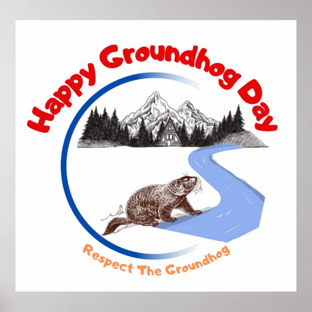 Happy Groundhog Day posters & affiches (Frente)