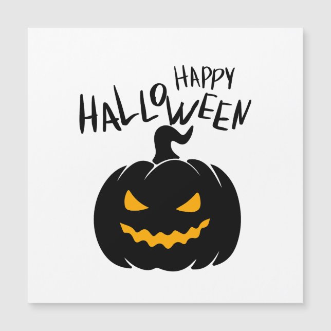 Happy Halloween Carte magnétique (Anverso)