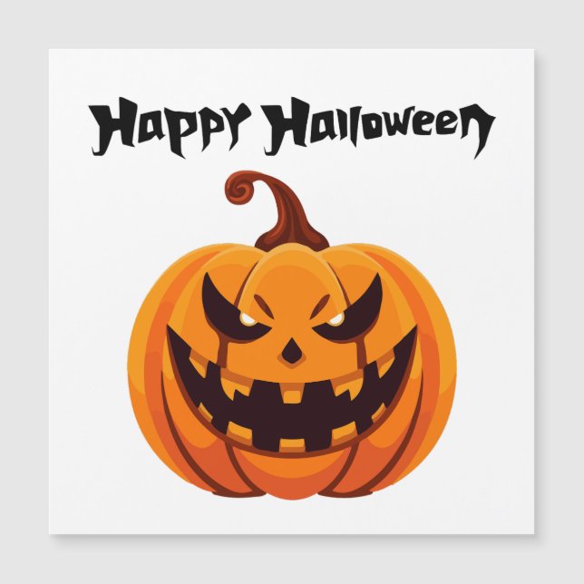 Happy Halloween Carte magnétique (Anverso)