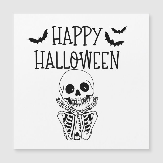 Happy Halloween Carte magnétique (Anverso)