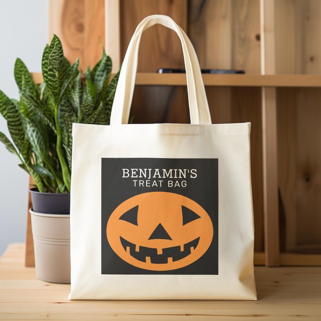 Happy Halloween Tremendo Bolsa Añadir nombre Calab (Custom Tote Bag)