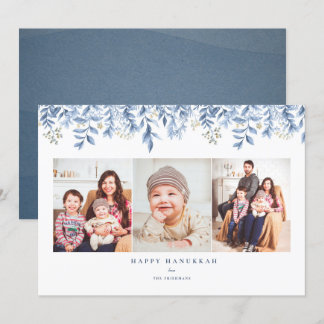 Happy Hanukkah collage de fotos con tarjeta de vac