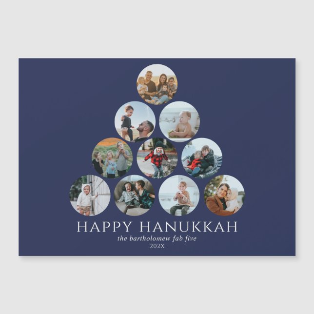 Happy Hanukkah Magnet 10 Photo (Anverso)