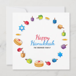 Happy Hanukkah Moderno Photo Dreidel Star Name