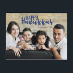 Happy Hanukkah Star of David Photo Postales<br><div class="desc">Elegante y lindo Happy Hanukkah Star of David Holiday Photo Postales son perfectos para todos tus amigos y familia esta temporada de vacaciones.  Personalizar el texto con el nombre de tu familia y el año e intercambia la foto por una foto de tus hijos,  mascota o toda la familia.</div>