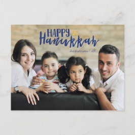 Happy Hanukkah Star of David Photo Postales