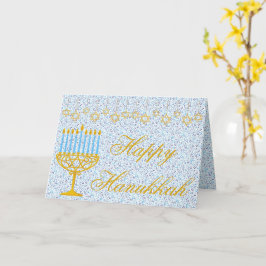 HAPPY HANUKKAH Tarjeta de Saludo al PERSONALIZABLE