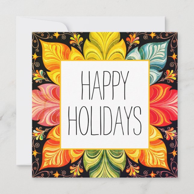 Happy holiday cards blue (Anverso)