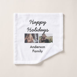 Happy holidays father son Christmas photo family n