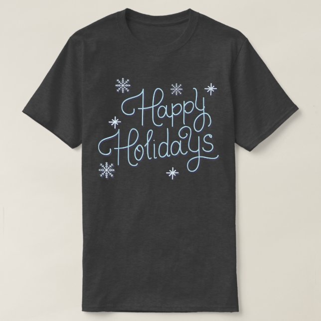 Happy Holidays monoline ugly Christmas sweater  (Diseño del anverso)