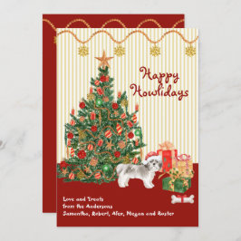 Happy Holidays Short Hair Shih Tsu Tree Presenta
