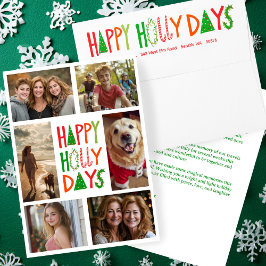 HAPPY HOLLY DAYS Holiday Xmas Christmas CUSTOM