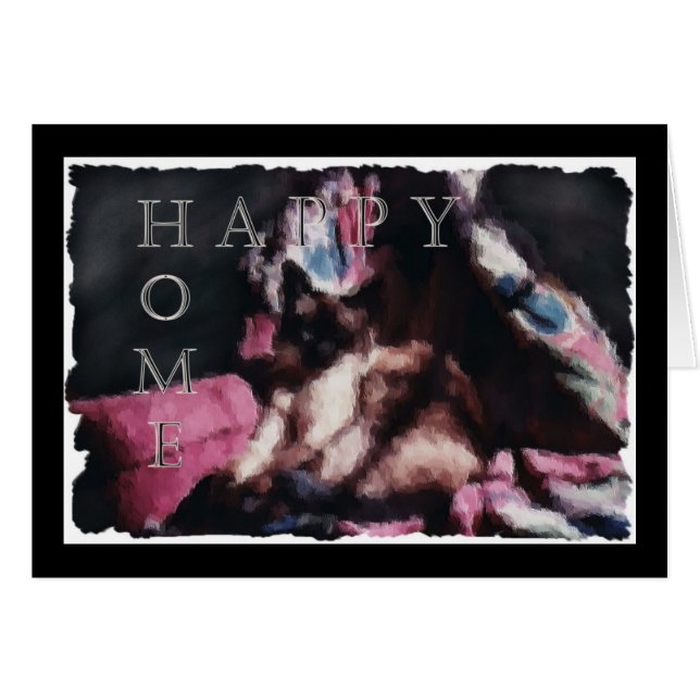 Happy Home Kitty Card (Anverso (Horizontal))
