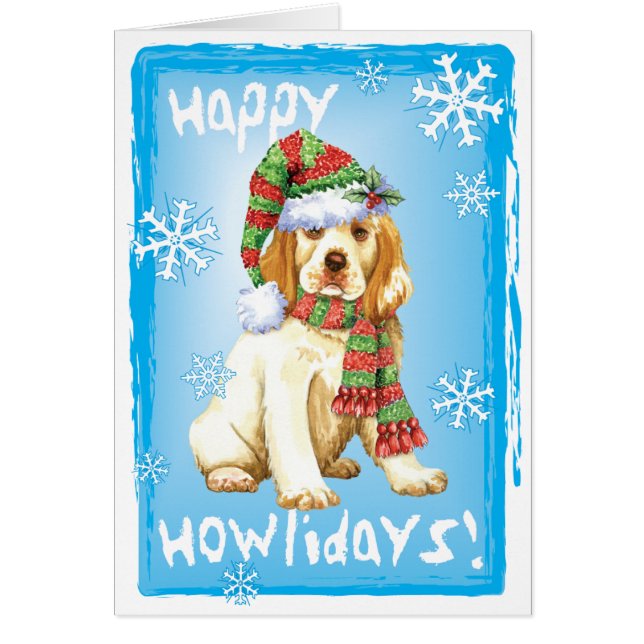 Happy Howliday Clumber Spaniel (Frente)