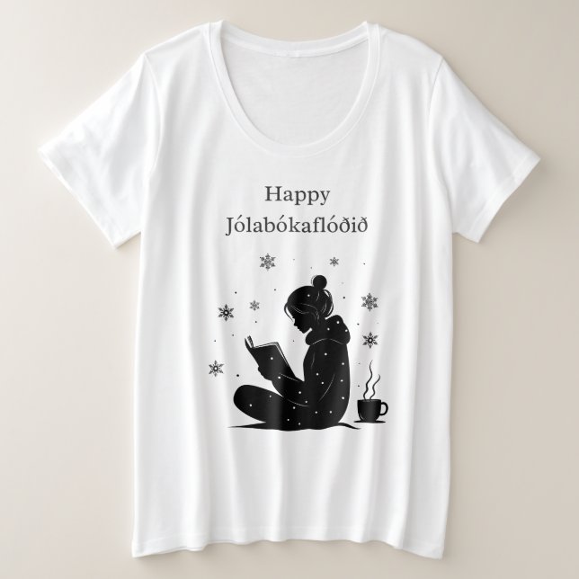 Happy Jolabokaflod - Regalo islandés de la inundac (Anverso del diseño)