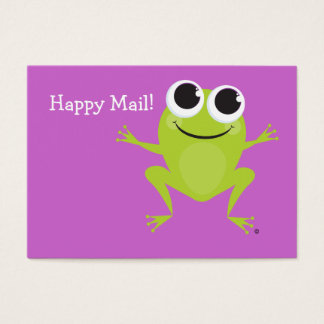 "Happy Mail" Tarjeta de rana cuta - grandes regalo