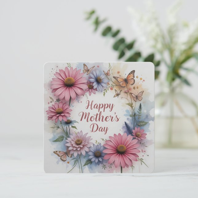 Happy Mother's Day Wildflowers (Anverso de pie)