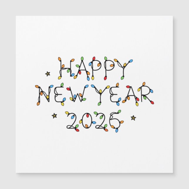 Happy New Year 2026 Minimalist Design (Anverso)