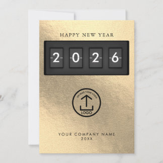 Happy New Year Corporate Business Logo Gold