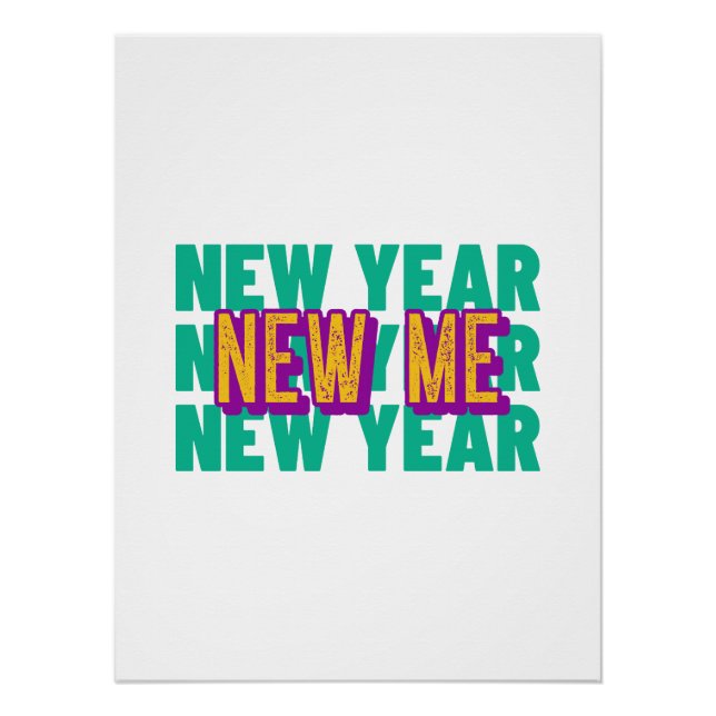 Happy New Year Design | Motivational Poster (Anverso)