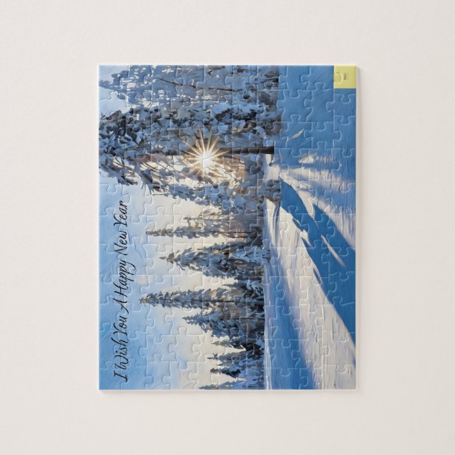 Happy New Year puzzle (Vertical)