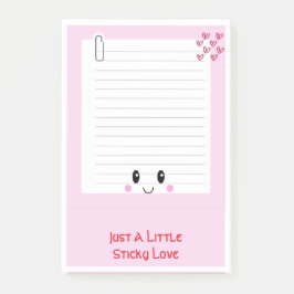 Happy Notes Pink: Notas pegajosas de Kawaii