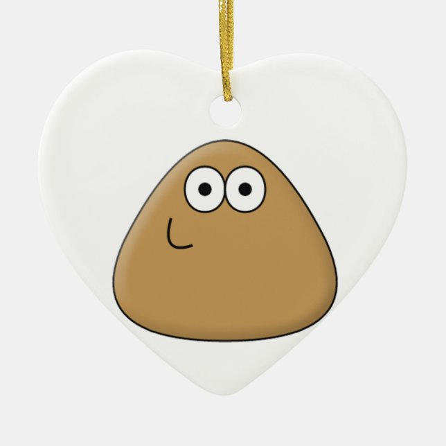 Happy Pou - Ornamento del corazón (Frente)