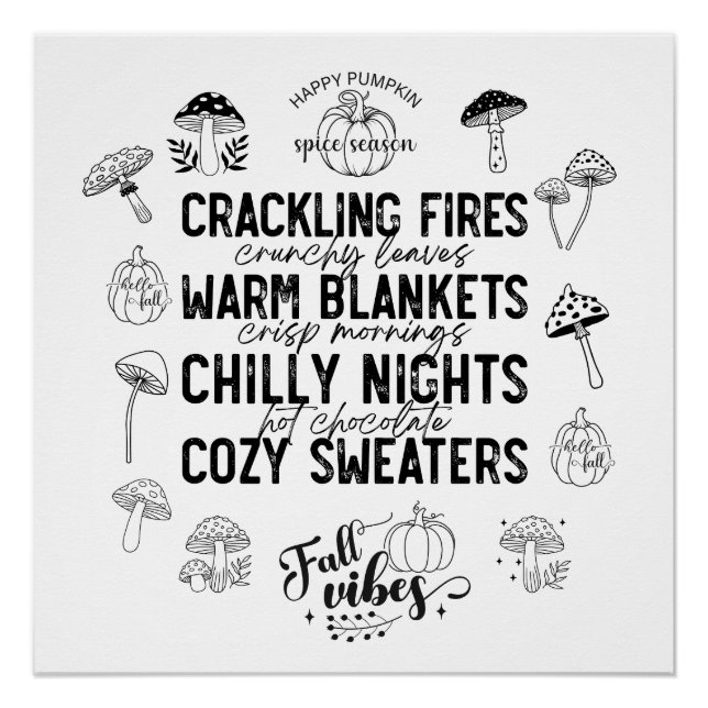 Happy Pumpkin Spice Season-Digital Download Poster (Anverso)