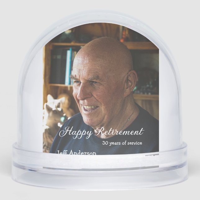 Happy retirement add name photo years of service r (Anverso)