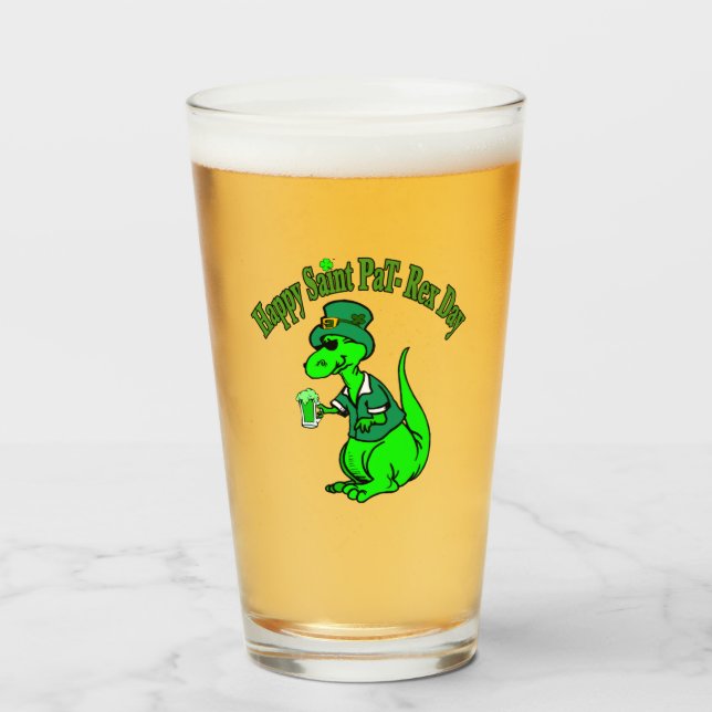 Happy St Pat T-Rex Saint Patrick's Day Dinosaur (Anverso (lleno))